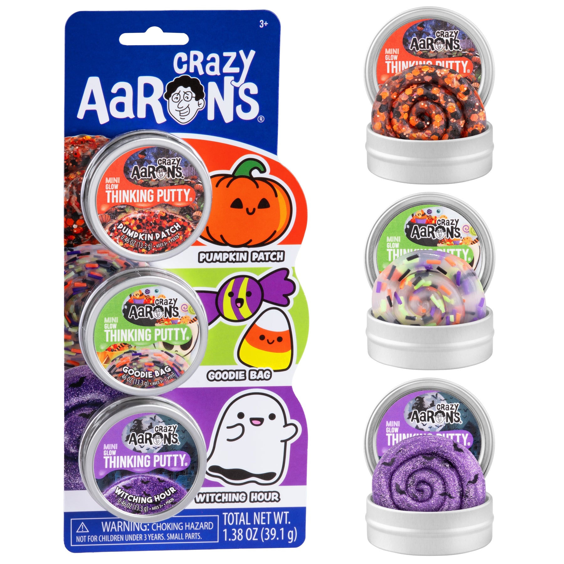 Halloween Fidget Three Pack - 2" Mini Tins